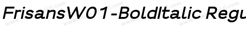 FrisansW01-BoldItalic Regular字体转换